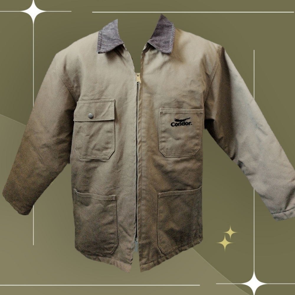 ✨ Condor Chore Coat Quilt Lined Cotton Duck Desert Sand Brown Men’s Size Medium